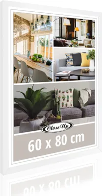 Produktbild von Posterrahmen 60 x 80 cm Holzdekor weiß
