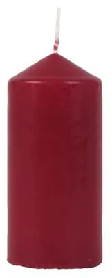 Produktbild von Stumpenkerze bordeaux Adventskerzen Weihnachtskerze Stumpen Kerze Deko 12,5cm