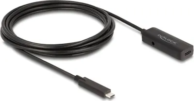 Zdjęcie produktu dla DeLOCK 80027, 3 m, USB C, USB C, USB 3.2 Gen 2 (3.1 Gen 2), 10 Gbit/s, Czarny