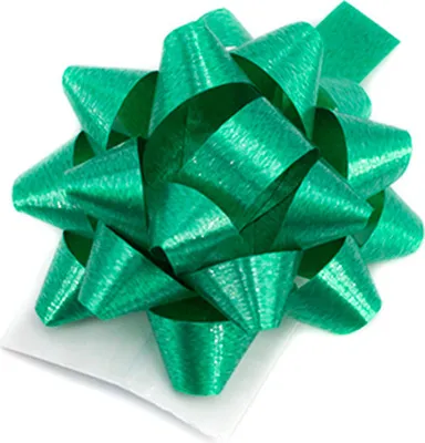 Produktbild von 10 Geschenkschleifen Rosetten 4cm , Farbe:grün