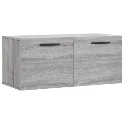 Image de vidaXL Armoire murale Gris Sonoma 80x36,5x35 cm Bois composite