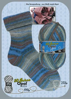 Produktbild von 30 Jahre Opal Jubiläumsedittion 100g 425m 4-fädig 75% Schurwolle 25% Polyamid 11741 Die Verwandlung