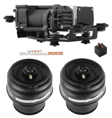 Obrázek produktu pro 2x vzduchové odpružení zadní nápravy + kompresor + ventilový blok pro BMW X5 F15, F85, X6 F16, F86
