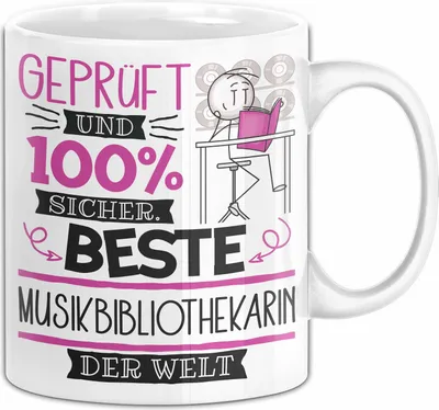 Produktbild von Musikbibliothekarin Geschenk Becher Tasse Gott Schuf Alle Menschen Gleich Nur Die Besten Durfeten Musikbibliothekarin Werden Geschenkidee Lustig (Weiß)