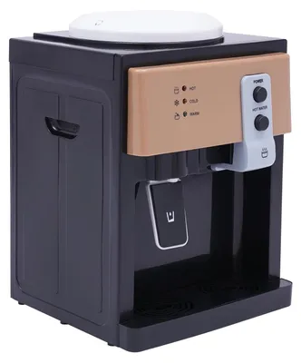 Image de Distributeur d'eau / fontaine à eau - Modèle de table - Eau chaude et froide - 220 V - Pour la maison et le bureau - Noir