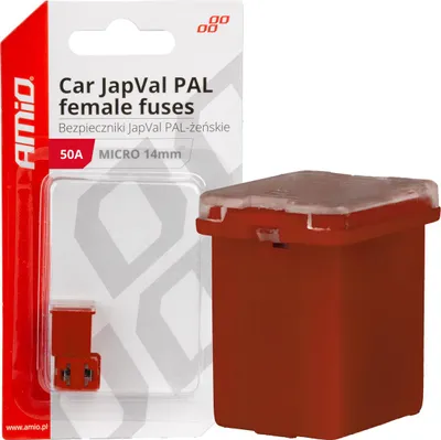 Image de Fusibles pour véhicules automobiles JAPVAL PAL Female 50A, 2 pièces, AMIO-03455