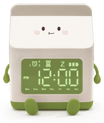 Produktbild von Kinderwecker für Mädchen, Milchwecker mit Schlummerfunktion, Wecker für das Schlaftraining von Kleinkindern für Schulen, Zuhause und Büros