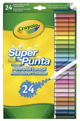 Produktbild von Crayola 58-5057G, Multi, Mehrfarbig, 24 Farben, Rundspitze, Rund, 14 Jahr(e)