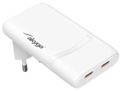 Obrázok produktu pre Akyga USB Ladegerät 65 W USB-C® Weiß, Vnútorný, AC, Biela