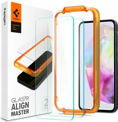 Obrázek produktu pro Spigen GLAS.tR AlignMaster, Samsung, Galaxy A35 5G (2024), Odoln proti pokrbn, Prhledn, 2 kus