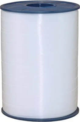 Produktbild von Geschenk oder Ballonband Weiß 10mm 250 Meter Rolle