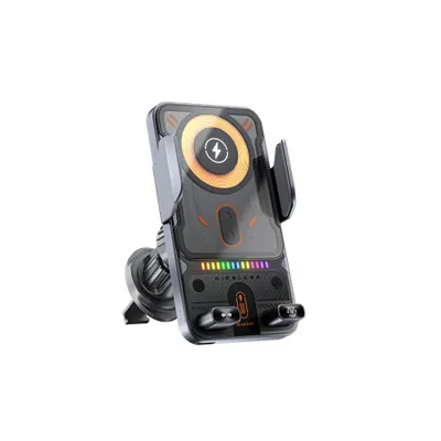 Produktbild von Auto Handyhalterung mit Wireless Charging 15W, automatische Kfz Halterung mit Sensor, Lüftungshalter, 360° drehbar, Silber