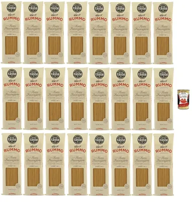Produktbild von Rummo Italian Gourmet bundle Spaghetti No.3 24x500g | Hartweizengrieß, al bronzo – langsam getrocknet, extra bissfest & aromatisch – Premium Vorratspack 12kg Familie & Gastro + Italian Gourmet polpa