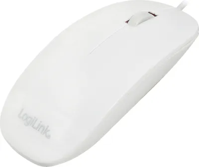 Immagine prodotto di Mouse ottico LogiLink, piatto, cablato, bianco