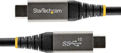 Obrázek produktu pro StarTech.com USB31CCV1M, 1 m, USB C, USB C, USB 3.2 Gen 2 (3.1 Gen 2), 10 Gbit/s, Černá, Šedá