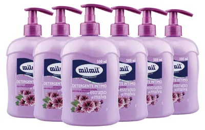 Produktbild von Milmil Intimo Waschmittel, Malvenextrakt, mit Spender, getestet,