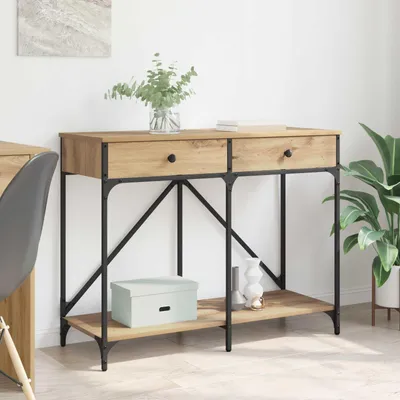 Productafbeelding van Maison Exclusive - Console tafel, ambachtelijk eikenhout, 100 x 39 x 78,5 cm, houtvezel