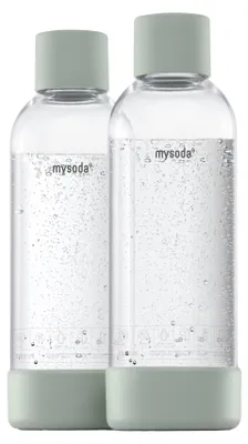 Zdjęcie produktu dla Mysoda 2PB10F-GG, 1000 ml, Pokrywka zakręcana, Poli(tereftalan etylenu) (PET), Zielony, Przezroczysty, Pigeon, Dorosły