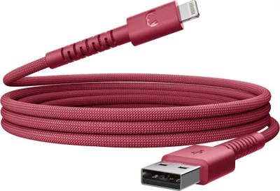 Produktbild von Fresh 'n Rebel FlexWave, 2 m, Lightning, USB A, Männlich, Männlich, Rot