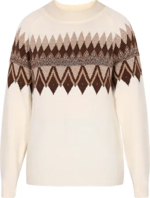 Produktbild von Gaya damen pullover - wollweiss mehrfarbig, M/L