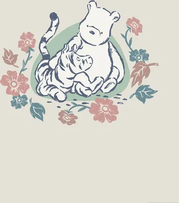 Produktbild von Komar Wandbild- Disney Winnie the Pooh Flowers and Friends - Größe 50 x 70 cm