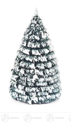 Produktbild von Raureifbäume grün-weiß, 3-teilig (10cm) von Dregeno Seiffen