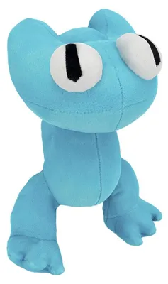 Immagine prodotto di Peluche Roblox Rainbow Friends turchese - 20 cm - Tessuto di alta qualità e ricami dettagliati - Peluche per i fan del gioco di successo Roblox