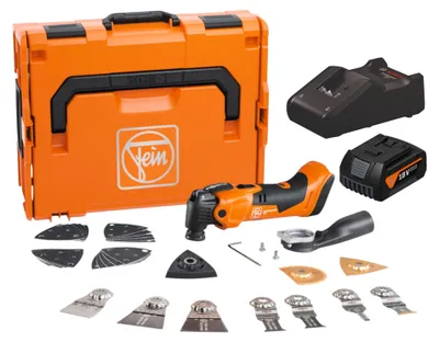 Obrázek produktu pro Fein AMM 500 Plus Top AS akumulátorový  18 V AMPShare Starlock Plus + 1x akumulátor 4,0 Ah + nabíječka + L-Boxx