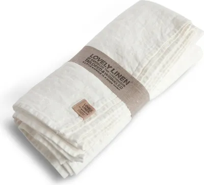 Produktbild von Lovely Linen Lovely Tischdecke Leinen off-white 100 x 100 cm
