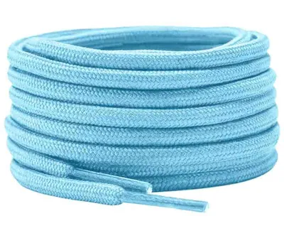 Runde Schnürsenkel in Blau Hell - 100 cm