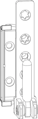 Obrázok produktu pre Rohové ložisko MACO DT160, 12/20 mm, ľavé, 160 kg, strieborné (227479)