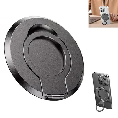 Produktbild von Magnetischer handyhalter, Halter / Stnder / Ring mit Telefonstnderfunktion, tischständer, faltbar, vertikal & horizontal, robust