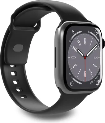 Produktbild von Puro Silicon Armband Apple Watch 38/40/41mm schwarz