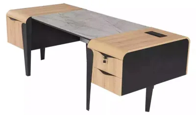 Produktbild von Holzmöbel Arbeitszimmermöbel Komplettes Set Schreibtisch Schränke Möbel