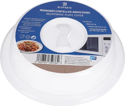 Produktbild von BLUPARTS - KOMPATIBEL 10093055 Abdeckhaube 265mmØ für Speisen BLUPARTS universal für Mikrowelle