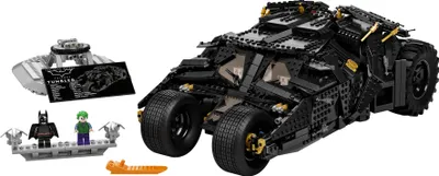 Produktbild von LEGO DC Batman Batmobile Tumbler, Modellauto zum Bauen, großes Set für Erwachsene mit Batman und Joker-Figuren, Sammlermodell zum Ausstellen als cooles Deko-Stück 76240