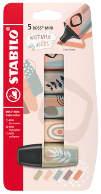Produktbild von STABILO - Textmarker - BOSS MINI Naturevibes - 5er Pack - 5 Farben