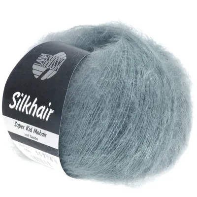 Produktbild von Lana Grossa SILKHAIR 25 g feines Lace-Garn aus Superkid-Mohair und Seide in 64 Farben 210 m Farbe 094 - Graphitgrau