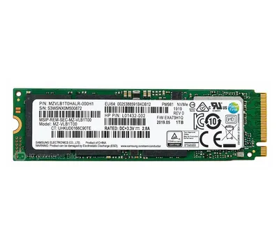 Produktbild von Samsung PM981 M.2 NVMe 1000GB SSD - MZVLB1T0HALR-000H1 -  - 1 TB Festplatte