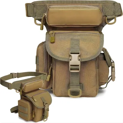 Image de Sac Banane Tactique Marron - Pratique et Résistant pour Aventures KP39133