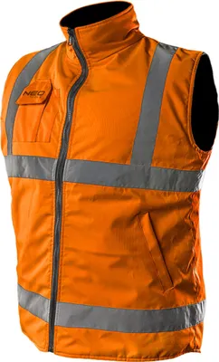 Produktbild von 2 in 1 Profi Warnweste, Fleeceweste orange S