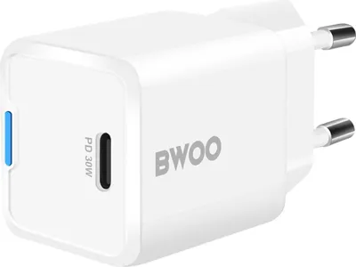 Immagine prodotto di Bwoo, caricatore rapido USB-C GaN da 30W, bianco