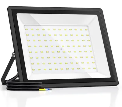 Zdjęcie produktu dla Reflektor LED zewnętrzny, 100W, 11000 lumenów, wodoszczelność IP66, do użytku w ogrodach i na budowach