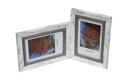 Image de GALERIE cadre multi FLASH pour photos 10x15 cm DOUBLE horizontal/vertical BLANC