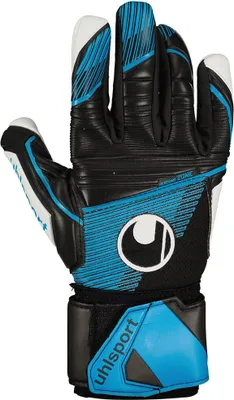 Productafbeelding van Uhlsport Soft Hn Comp keepershandschoenen - Zwart / Blauw / Wit