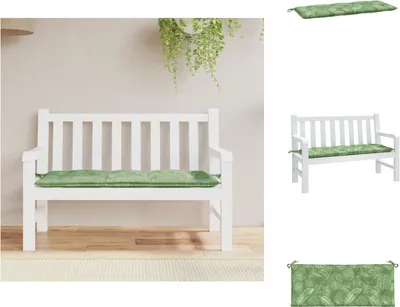 Image de vidaXL Coussin de banc de jardin 120x50x7 cm Tissu - coussin de siège