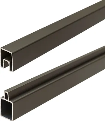 Produktbild von elephant  Start-/Endleiste für Steckzäune Alu Anthrazit 1800x35/25x20mm (NUR ABHOLUNG)