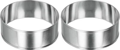 Image de Metaltex 204522010 Anneaux de cuisson tout usage Ø8cm, argent (pack de 2)