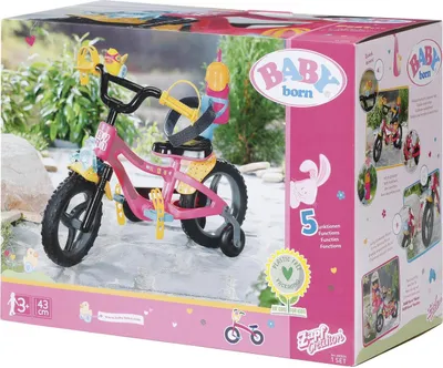 Zdjęcie produktu dla BABY born Bike, Zestaw rowerowy dla lalek, 3 lat(a), Wymagane baterie, 660 g