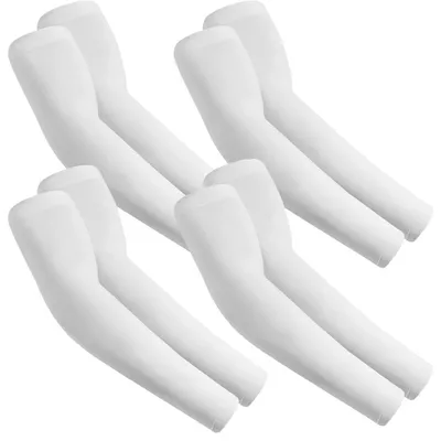 Produktbild von Armstulpen Sport Ärmel für Damen Herren 4 Paar Weiß